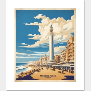 Mar del Plata Argentina Vintage Tourism Poster Posters and Art